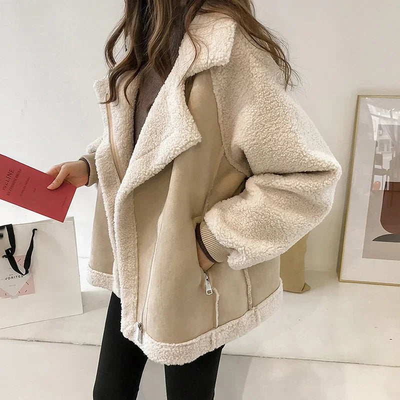 Moto Luxe Jacket – Fleece & Urban Chic Style