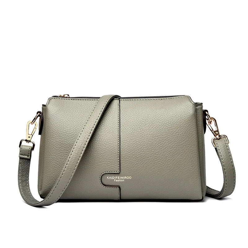 Bolsa Feminina de Couro Legítimo – Designer Luxury Shoulder & Crossbody