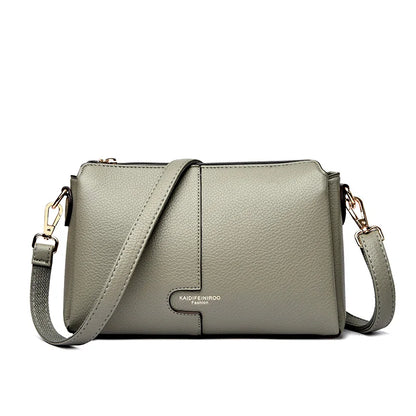 Bolsa Feminina de Couro Legítimo – Designer Luxury Shoulder & Crossbody