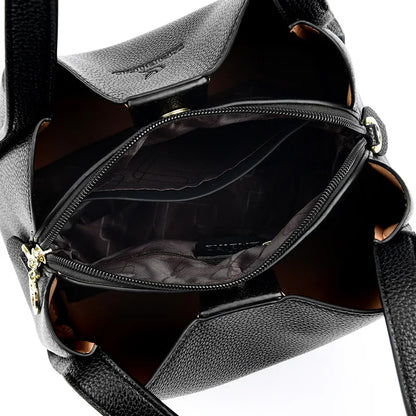 Bolsa Feminina Couro  – Grande Capacidade Tote & Crossbody