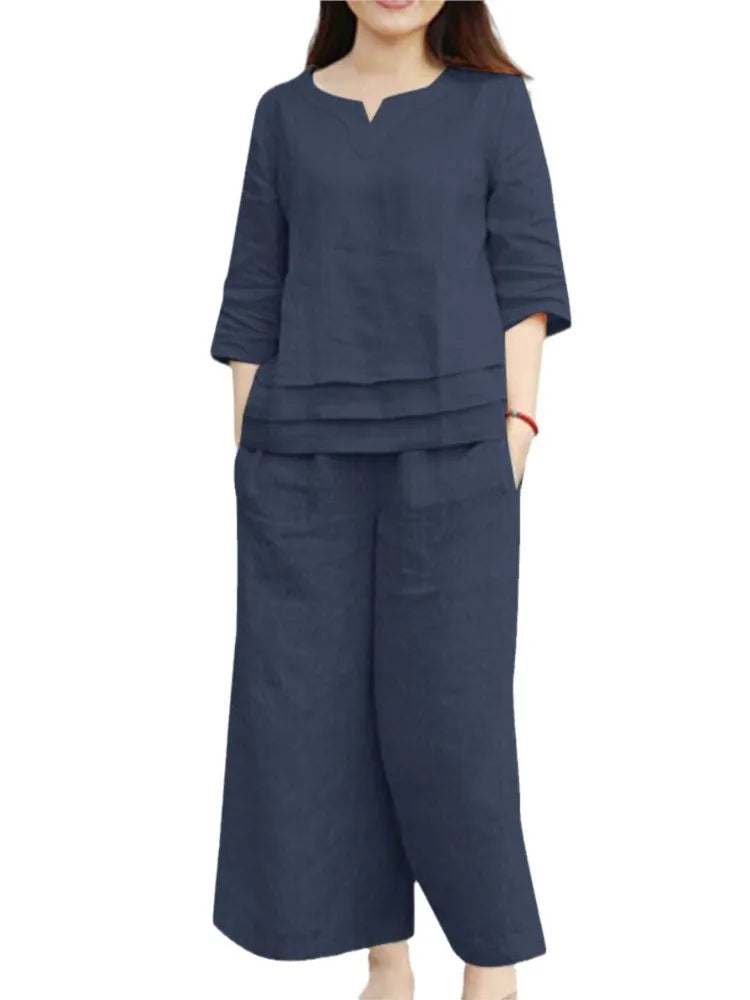 Conjunto Linen Casual – Conforto & Elegância Natural