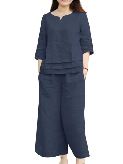 Conjunto Linen Casual – Conforto & Elegância Natural