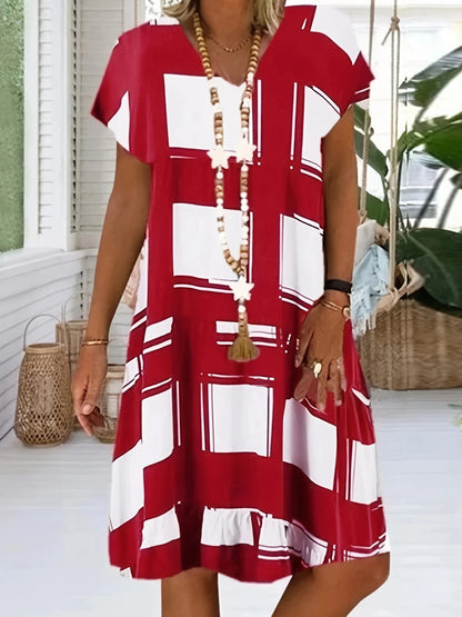 Vestido Geo Summer – Estilo & Leveza