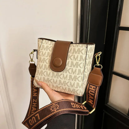 Bolsa Feminina Bucket Versátil Tote/Transversal – Grande Capacidade & Estilo Dia-a-Noite