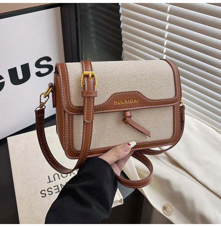 Bolsa Shoulder Color-Block Elegante