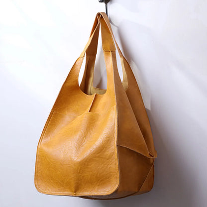 Women's Soft Tote Bag – Large Capacity & Retro Style