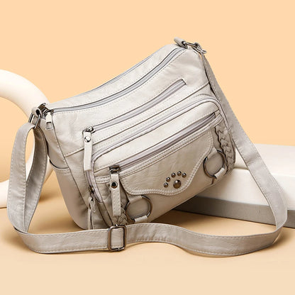 Kit Bolsas Femininas “Many Pocket” – Tote Grande com Crossbody Multi-Bolsos para Dia & Viagem