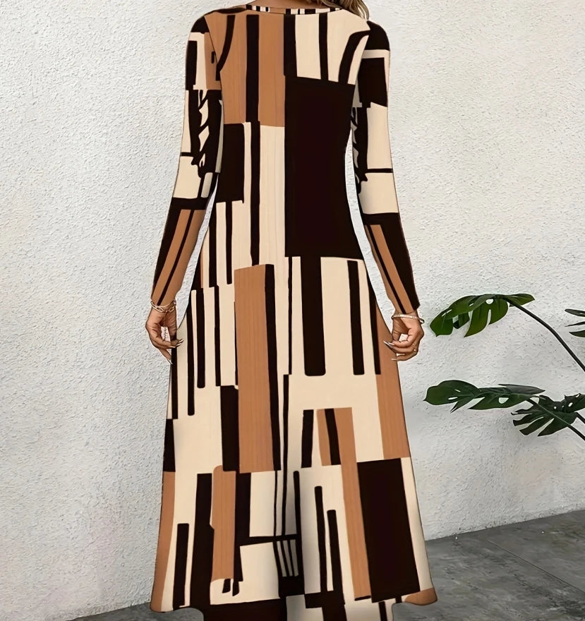 Vestido Feminino Solto Casual – Estilo Temperamento Lumora