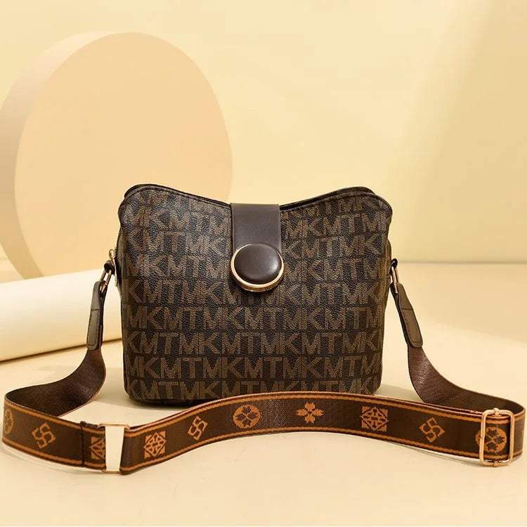 Bolsa Feminina Bucket Estampada 2025 – Tote & Transversal Versátil para Dia e Noite