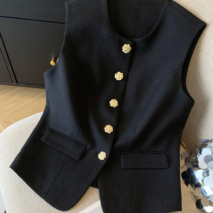 Colete Luxury Chic – Elegância & Detalhe