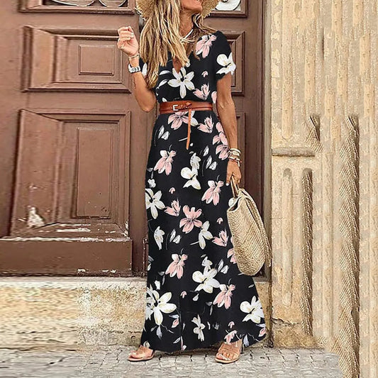Vestido Boho Floral – Liberdade & Charme