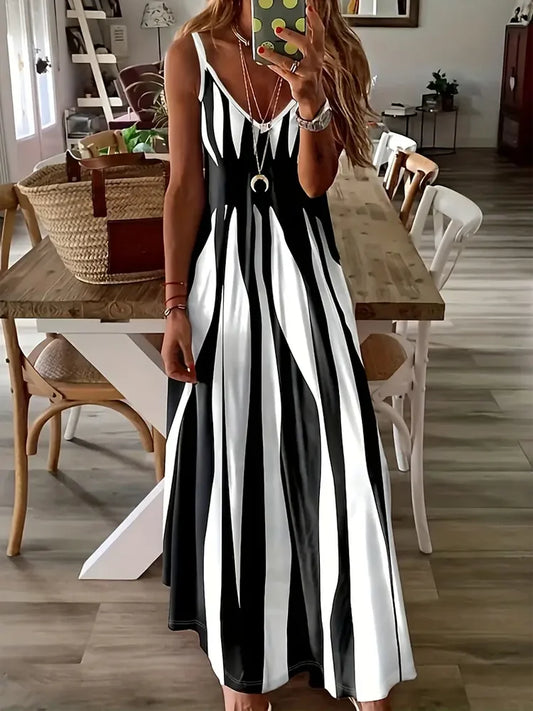 Vestido Abstract Maxi – Arte & Leveza