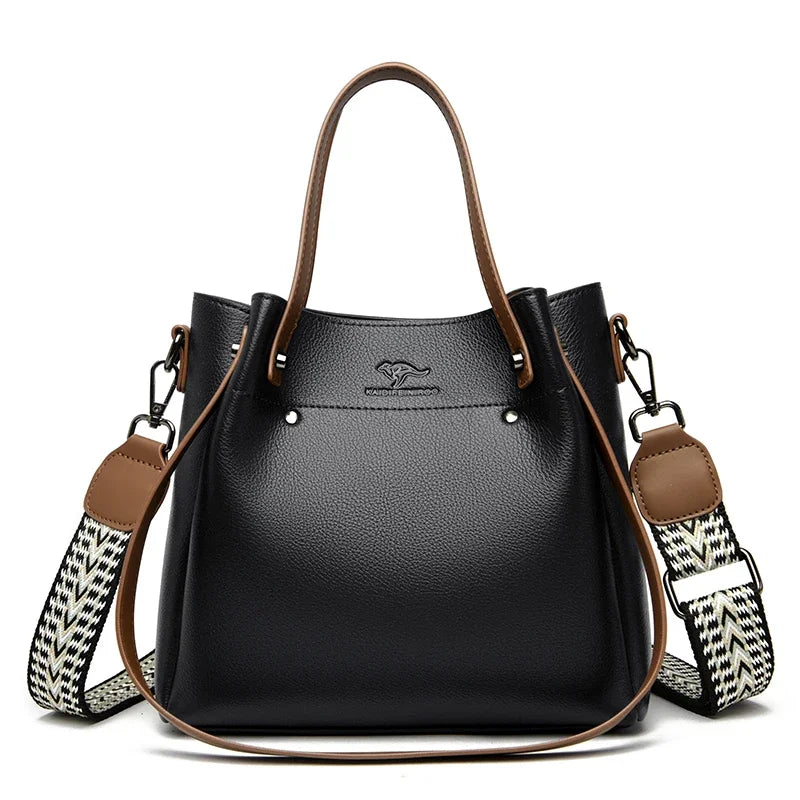 Women's Leather Bag – Large Tote/Shoulder &amp; Crossbody