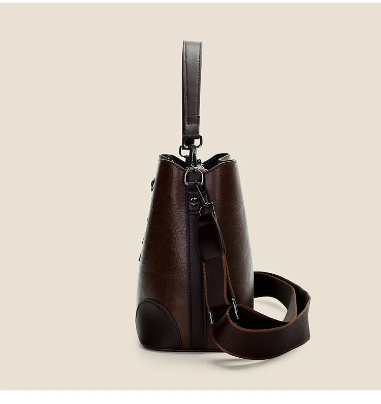 ‌2025 New Fashion Bucket Bag – Versatile Tote & Crossbody