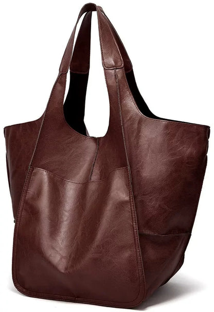 Women's Soft Tote Bag – Large Capacity & Retro Style