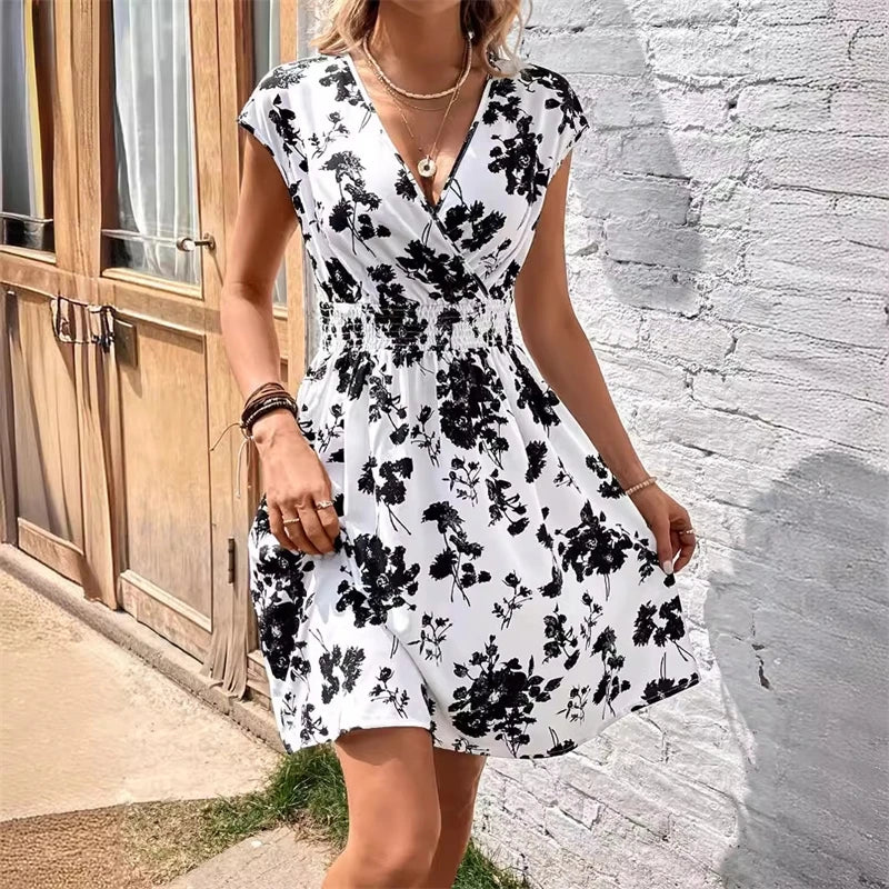 Vestido Floral Midi – Doçura & Estilo