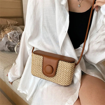 Bolsa Rattan Boho – Charme Natural e Estilo Versátil para Verão & Vida Urbana