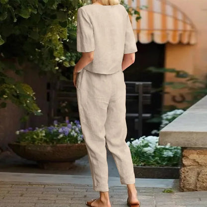 Linen & Cotton Set – Natural Elegance for Light Days