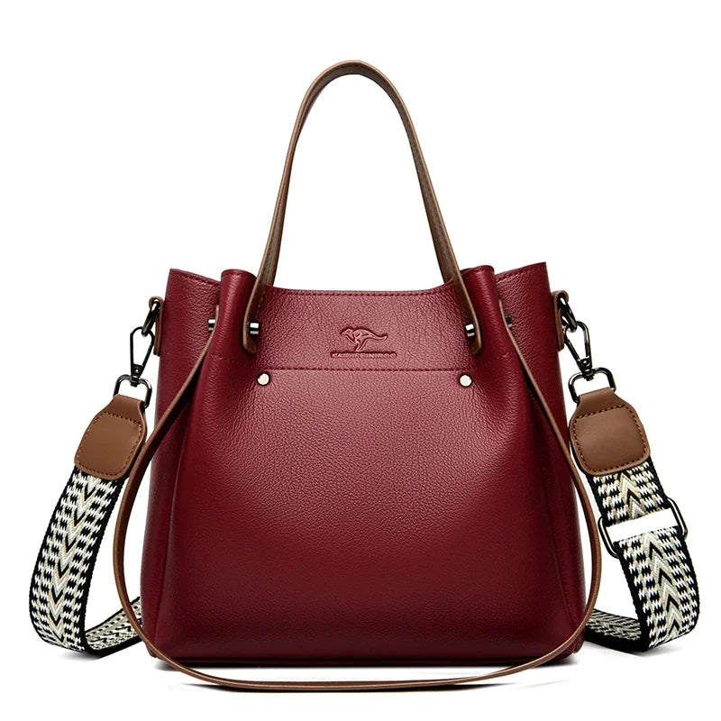 Women's Leather Bag – Large Tote/Shoulder &amp; Crossbody