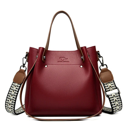 Women's Leather Bag – Large Tote/Shoulder &amp; Crossbody