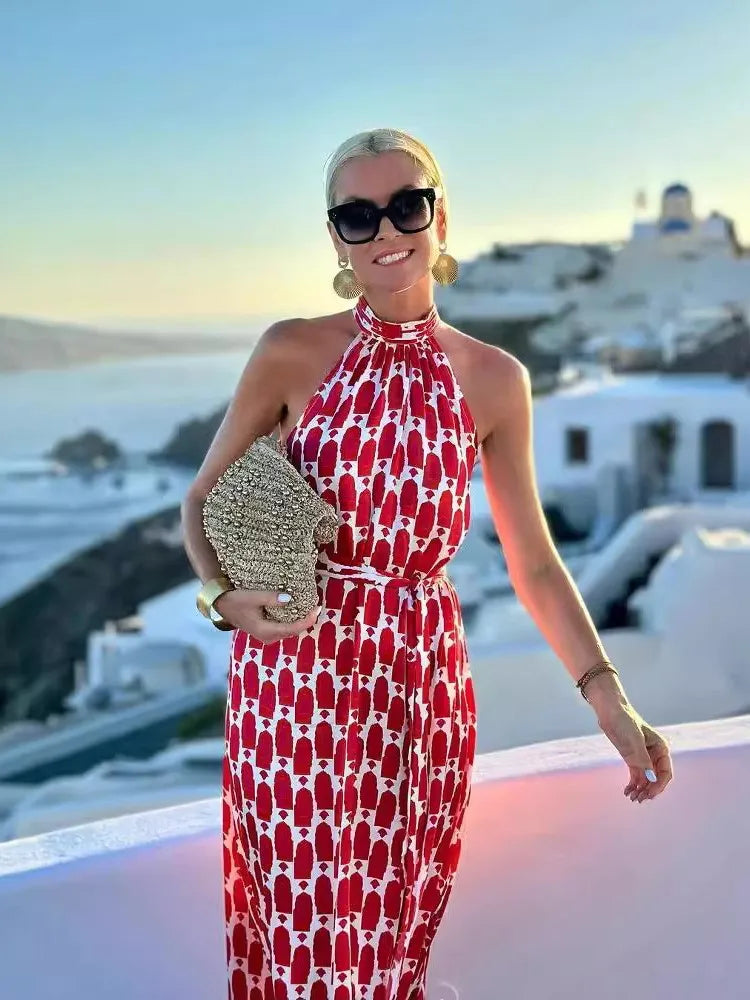 Vestido Halter Summer – Elegância & Liberdade