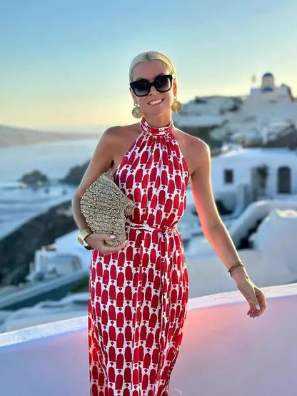 Vestido Halter Summer – Elegância & Liberdade