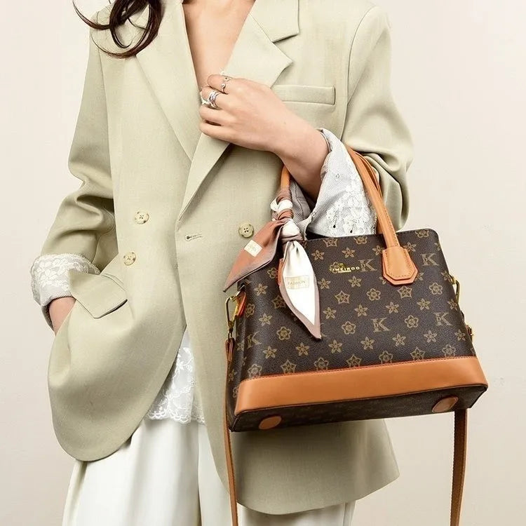 Bolsa Bucket Estampa Retrô Grande Capacidade