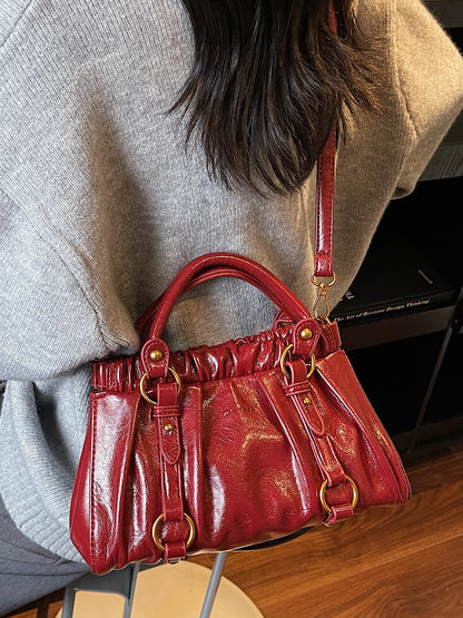 Bolsa Hobo Pleated Luxe – Sofisticação e Versatilidade com Estilo