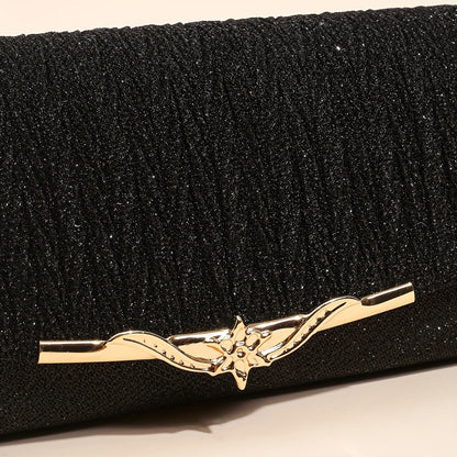 Clutch Feminina Brilho & Pedraria – Sparkling Evening Bag com Estrutura Metálica