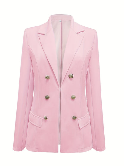 Blazer Sólido Lapela Premium – Elegância Corporativa