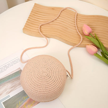 Bolsa Round Woven Straw Mini