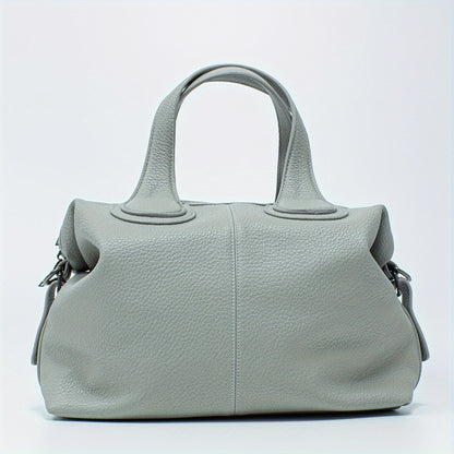 Bolsa Feminina Tote Grande Capacidade – Ombro em PU macio, cor sólida para rotina com estilo