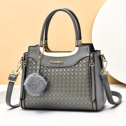 Bolsa Feminina Versátil Crossbody & Tote – Alça Ajustável, Compartimentos Múltiplos e Fecho Magnético