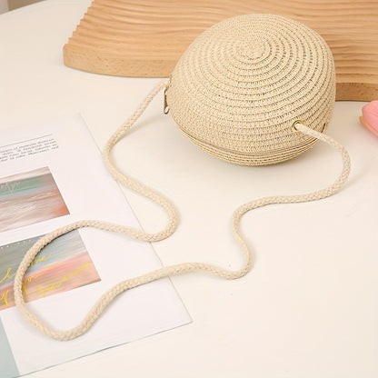 Bolsa Round Woven Straw Mini