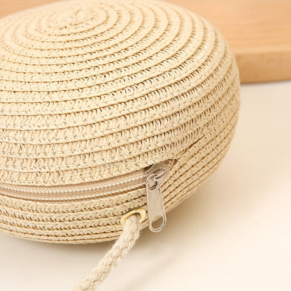 Bolsa Round Woven Straw Mini