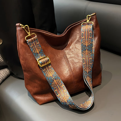 Bolsa Feminina Grande Capacidade – Tote & Messenger – Couro Sintético