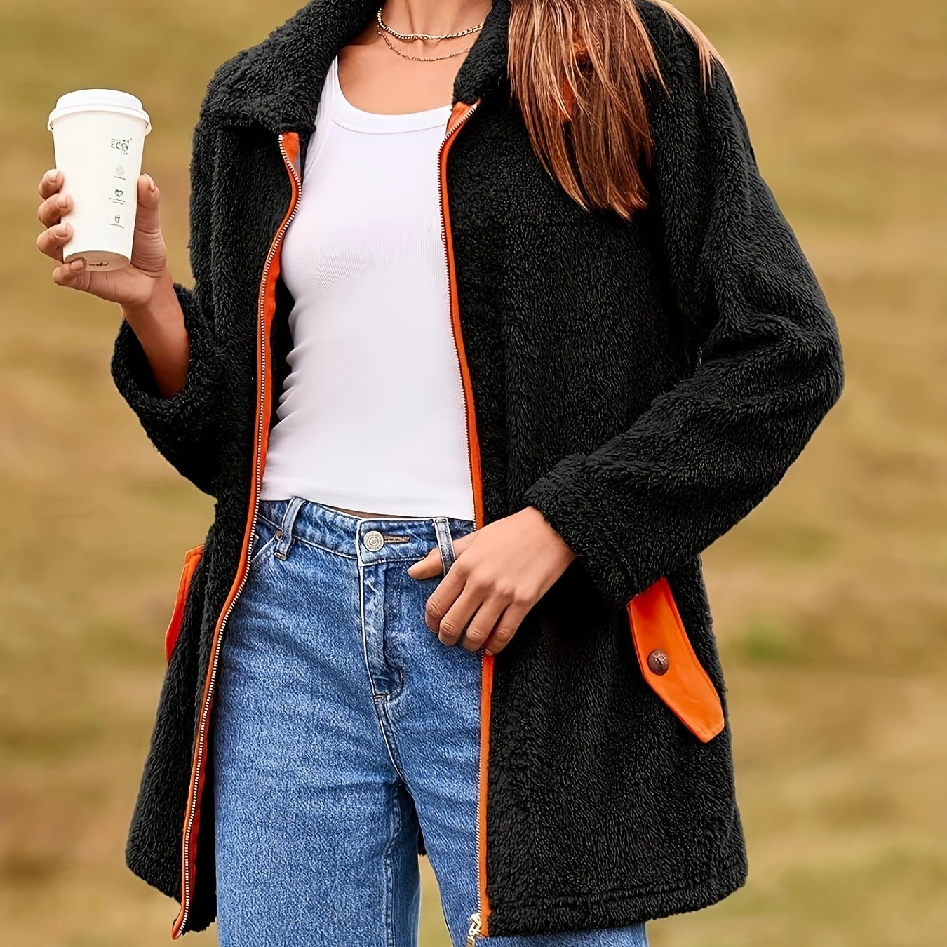 Jaqueta Sherpa Fleece Aconchego – Inverno Premium