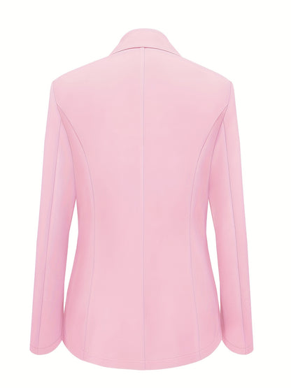 Blazer Sólido Lapela Premium – Elegância Corporativa