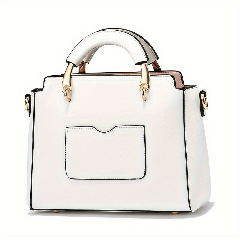 Bolsa Mini Feminina Satchel 2025 – Top-Handle + Corrente com Pingente Gatinho