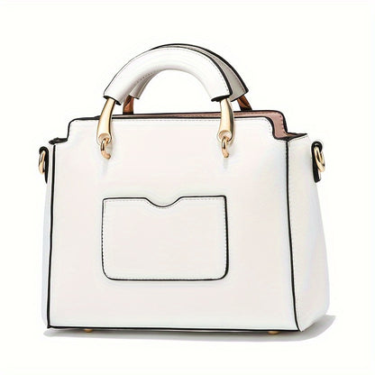 Bolsa Mini Feminina Satchel 2025 – Top-Handle + Corrente com Pingente Gatinho