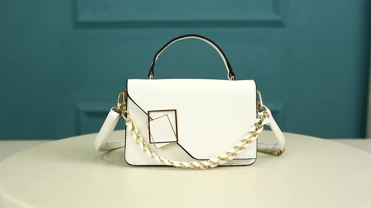 Coleção Bolsas Femininas  – Crossbody, Tote & Mini Quadrada em Cores Sólidas