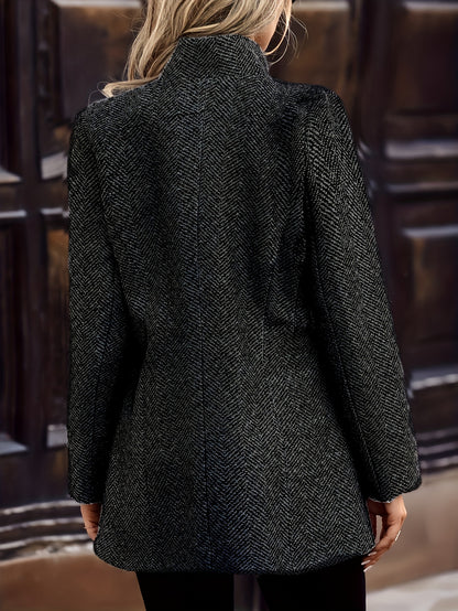 Blazer Texturizado Open-Front – Estilo Refinado