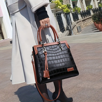 Bolsa Feminina Tote Multi-Way – PU Couro com Alça Destacável & Design Versátil