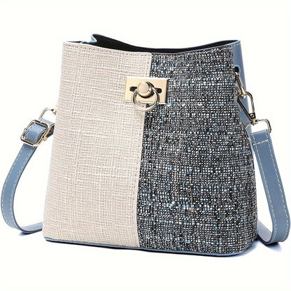 Bolsa Bucket Crossbody PU Multifuncional