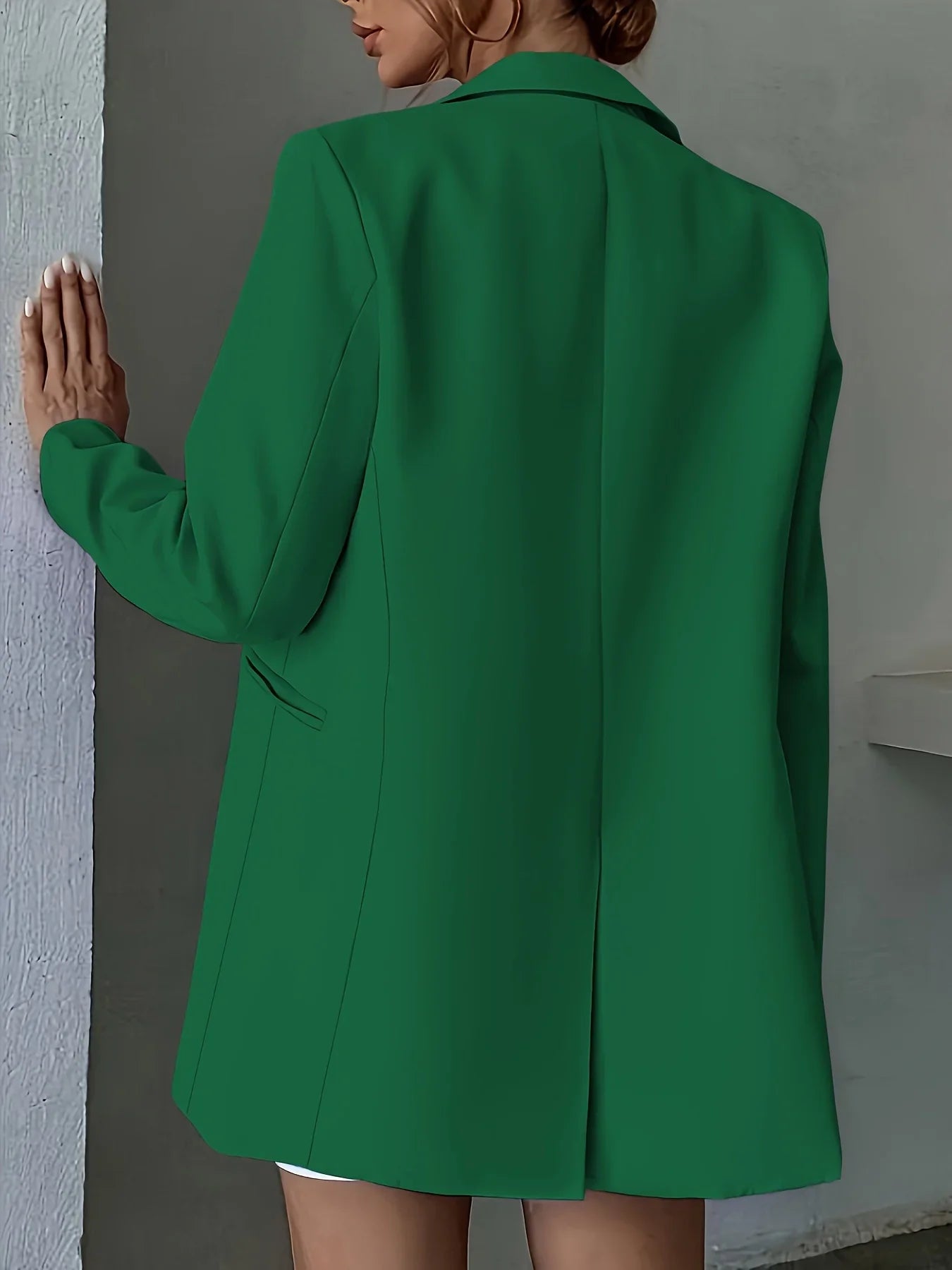 Blazer Single-Breasted Lapela Elegante – Office & Casual