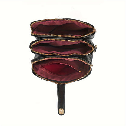 Bolsa Feminina Mini Crossbody – Muitos Bolsos Funcionais para Celular & Essenciais