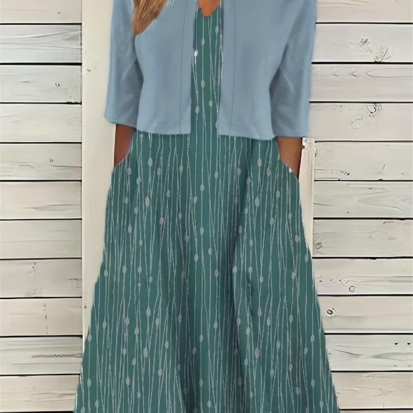 Conjunto Feminino Estampa Floral – Crop Top V-Neck + Saia/Midi Knit Conforto Primavera/Verão