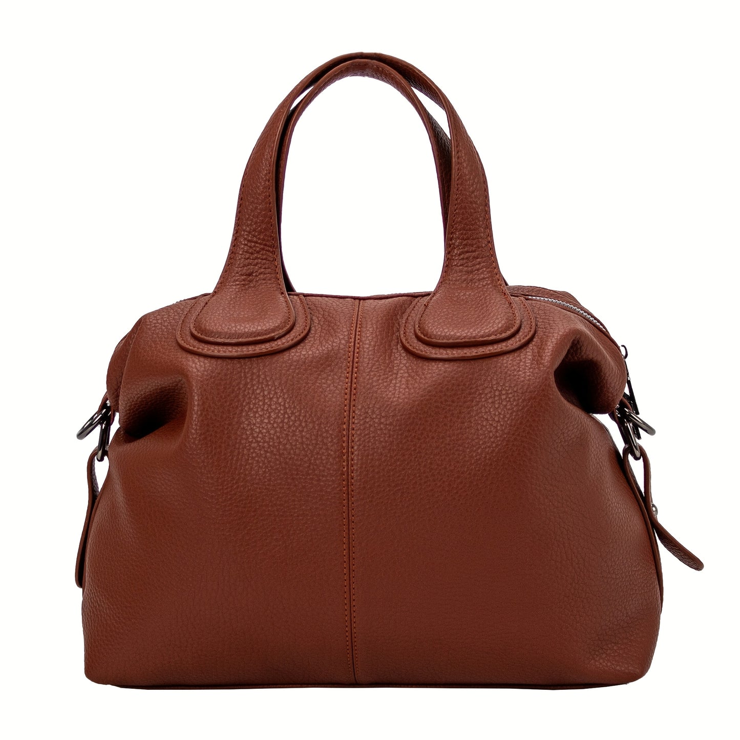 Bolsa Feminina Tote Grande Capacidade – Ombro em PU macio, cor sólida para rotina com estilo