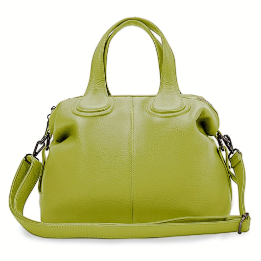 Bolsa Feminina Tote Grande Capacidade – Ombro em PU macio, cor sólida para rotina com estilo