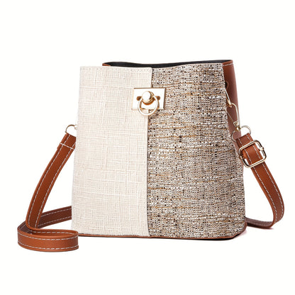 Bolsa Bucket Crossbody PU Multifuncional